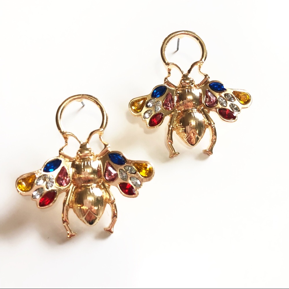 Bee Post Earrings